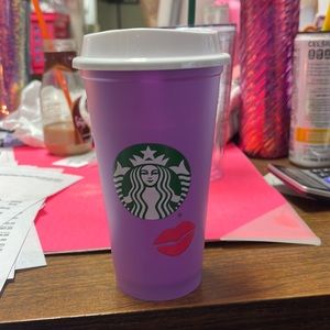 Starbucks Purple Valentines Day Hot Cup